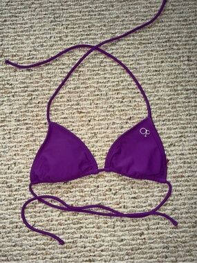 OP Purple Plan Triangle Bikini Top